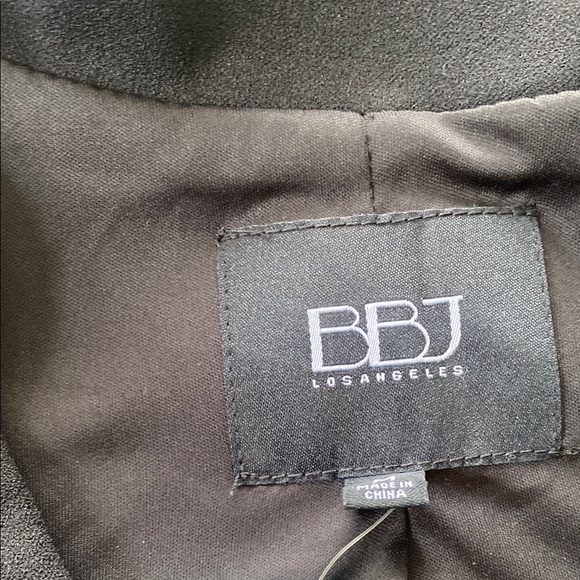 BBJ Los Angeles SoftCrepe With 4-Way Stretch Black Knit Tuxedo Collar Blazer - Picture 2 of 5